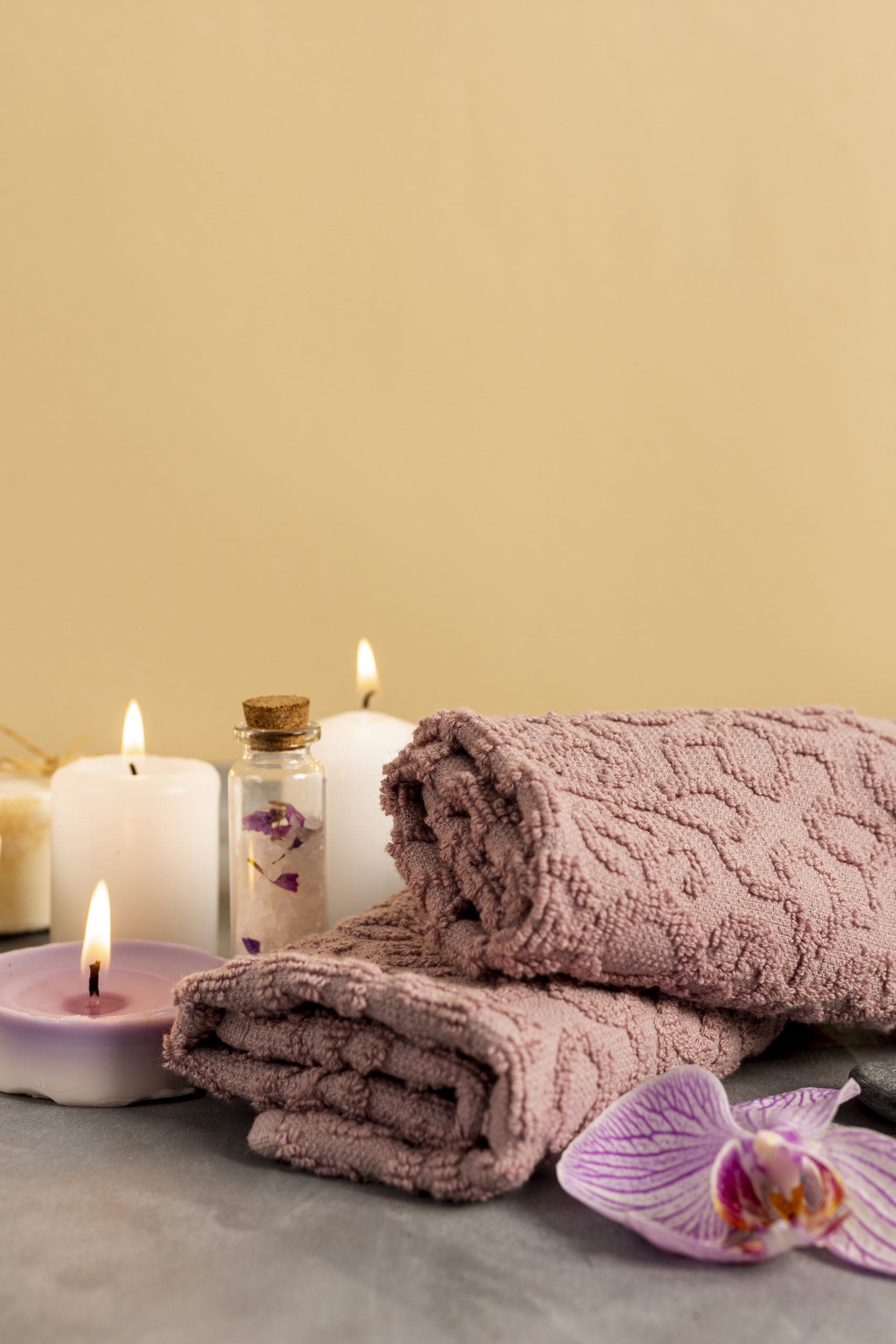 spa-arrangement-with-scented-candles